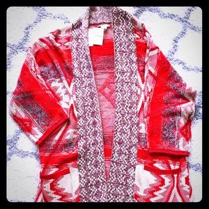 Lucky brand Aztec cardigan sweater